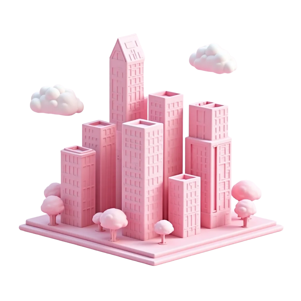 Pink Cityscape